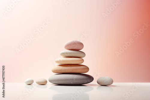 stack of stones, balance background with copy space