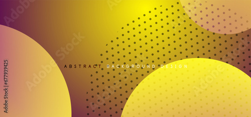 Abstract tech circles vector background, technology digital bubbles © antishock