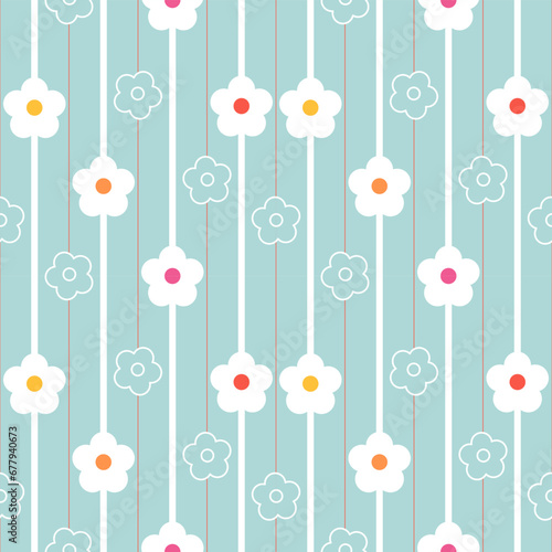 seamless pattern with flowers