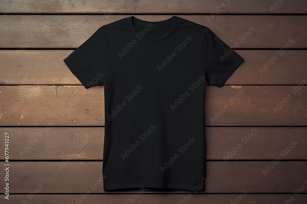 Black T-shirt Mockup Template Black T-shirt Mockup Template