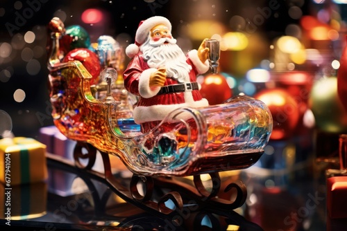 Magical Christmas Ride Generative AI photo
