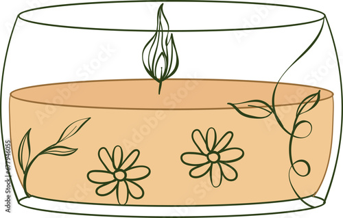 floral candle