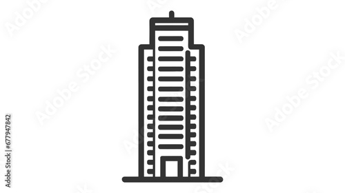 Skyscraper icon on white background