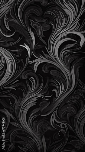 vertical, high, narrow, background black pattern curves lines abstract background movement floral