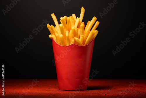 French Fries Mockup Template