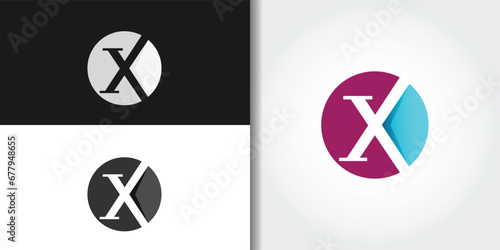 letter x logo set