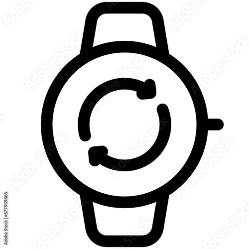 smartwatch synchronization icon