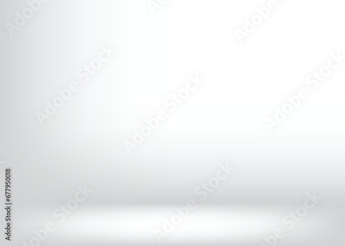 Simple studio background. Abstract gray and white background