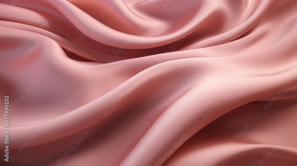 Pink silk texture. Soft waves. Pink silk texture. Soft waves.