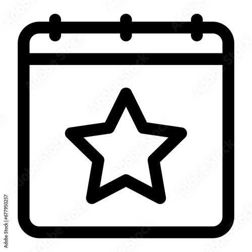favorite calendar icon