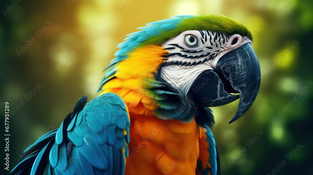 Parrot on the flower. Beautiful extreme close-up. Parrot on the flower. Beautiful extreme close-up.