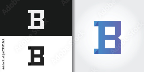 rigid letter b logo set