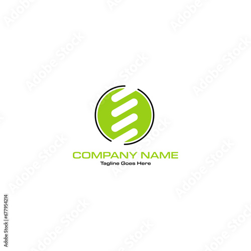 logo for company vector green 
