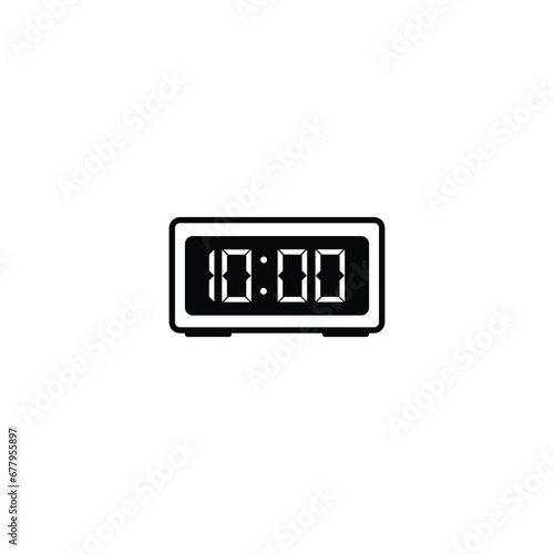 vector illustration clock icon time 10:00