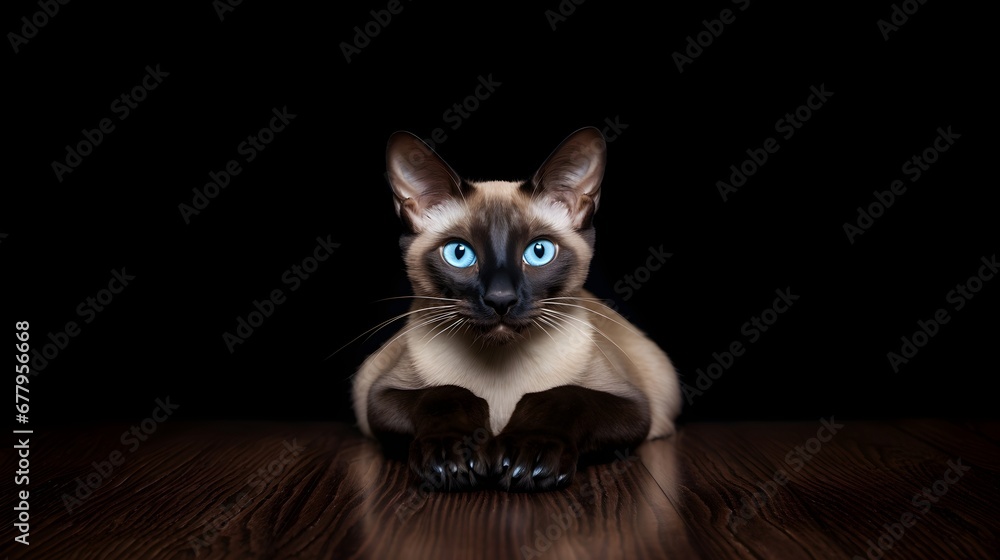 Siamese Cat Generated with AI. Siamese Cat Generated with AI.