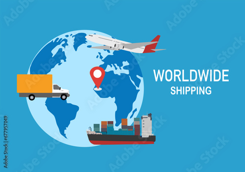 International shipping is a means of transport used for conveying goods (mostly) using sea routes rather than roads (road transport) or air channels (air transport). As, in most cases, its goal is to 