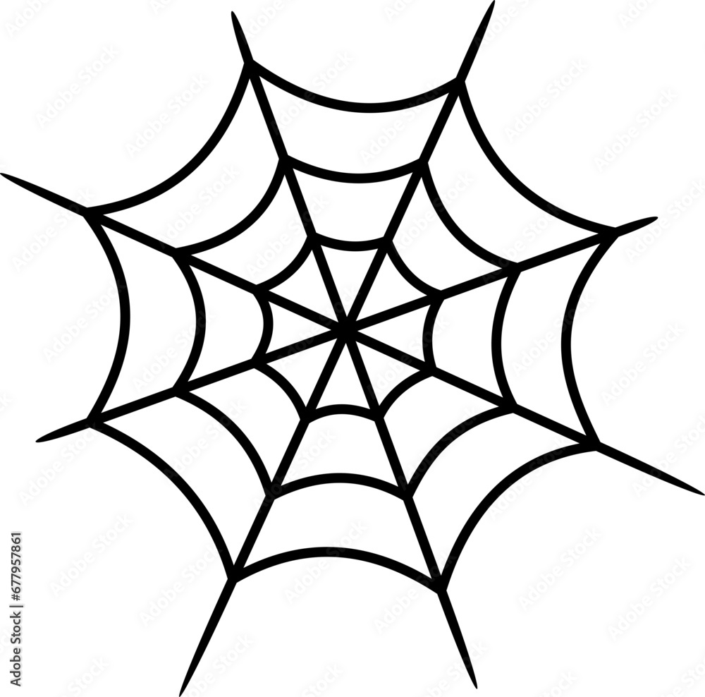 Fototapeta premium Spider web illustration