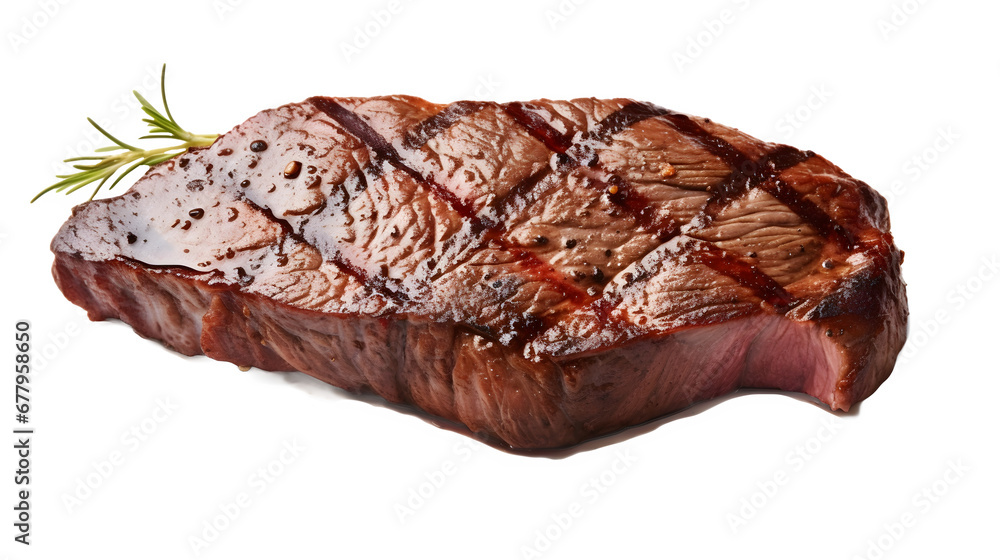 Isolated Grilled Steak On Transparent / No Background. Generated with AI. Isolated Grilled Steak On Transparent / No Background. Generated with AI.