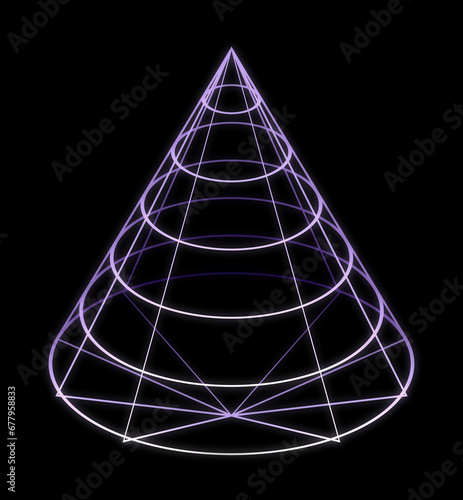 cone scheleton wireframe