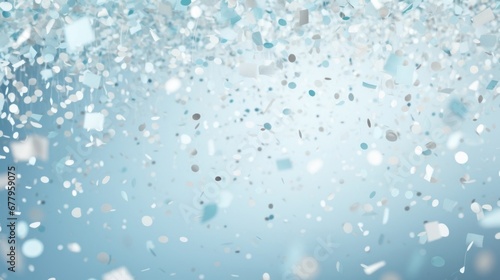 Soft blue confetti