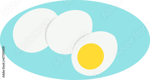 Boiled egg illustration