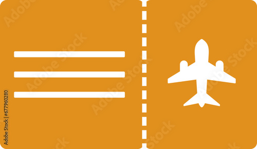 Airplane ticket illustration