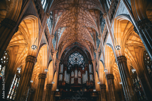 The Majestic Interior of St. Patrick's Cathedral - Manhattan, New York City photo