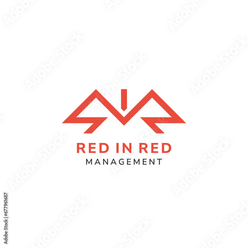 Free Download R, I and R letter monogram logo with the shape of a house roof. Suitable for residential and commercial businesses. - GFXLoad