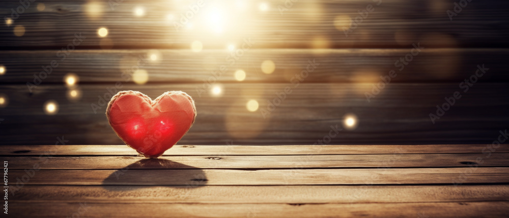 hearts with wooden background hearts with wooden background