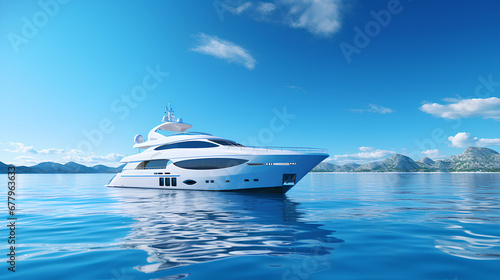 luxury yacht in the sea © Usman