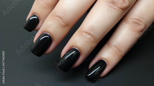 Nails  manicure  black manicure