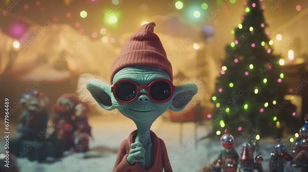 Festive Fantasy Creatures Celebrating Christmas Festive Fantasy Creatures Celebrating Christmas