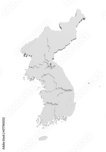                        3D         Korea Peninsula 3D Map