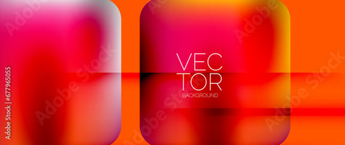 Dynamic bright colorful geometric elements with fluid gradients, lights, shadows blend in a minimal backdrop, creating captivating composition
