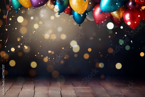 background with balloons