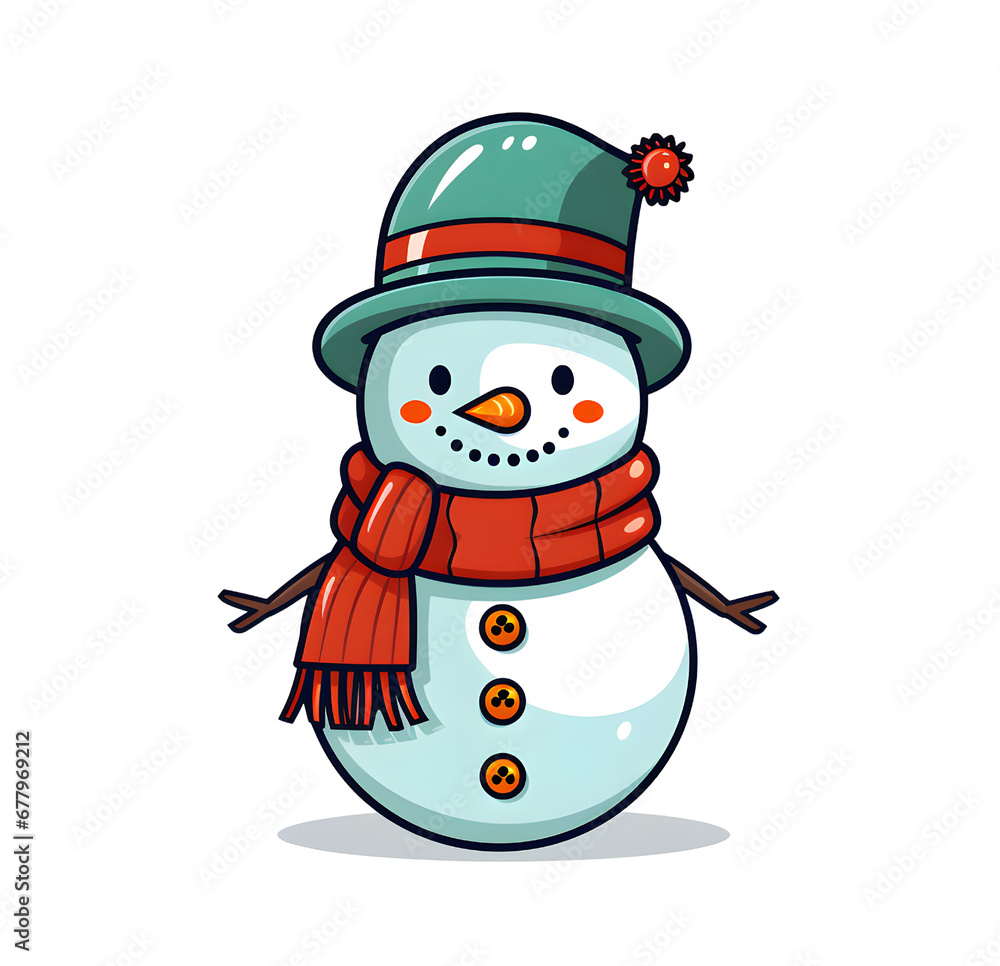 cute christmas snowman isolated on transparent background cute christmas snowman isolated on transparent background