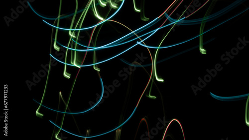 lightpainting gemälde bunte striche pinsel licht farbenfroh hell dunkel kontrast auf und ab hintergrund bild abstrakte kunst effekt video visual superkraft energie magie zauber power