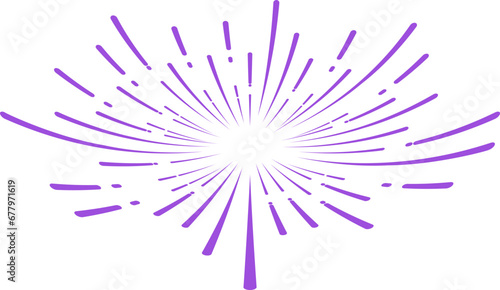 violet fireworks burst
