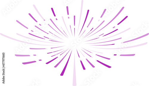 violet fireworks burst vector