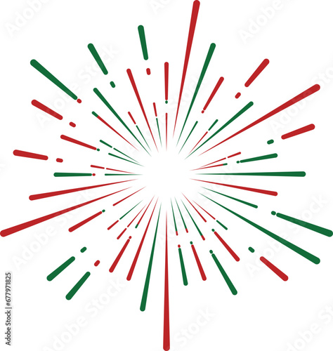 colorful fireworks burst vector