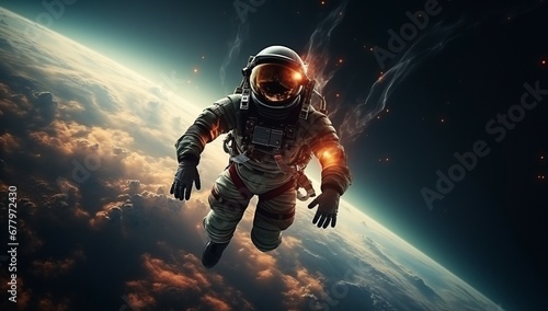 people in space