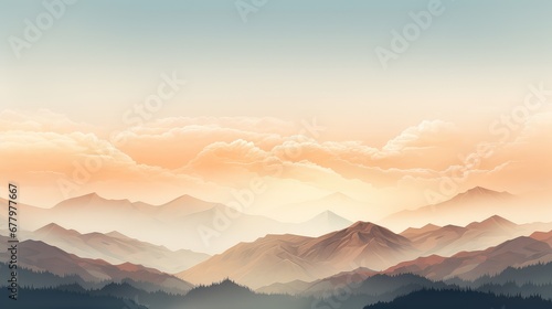 nature natural mountain rural mountain illustration landscape sky  background view  forest suntree nature natural mountain rural mountain