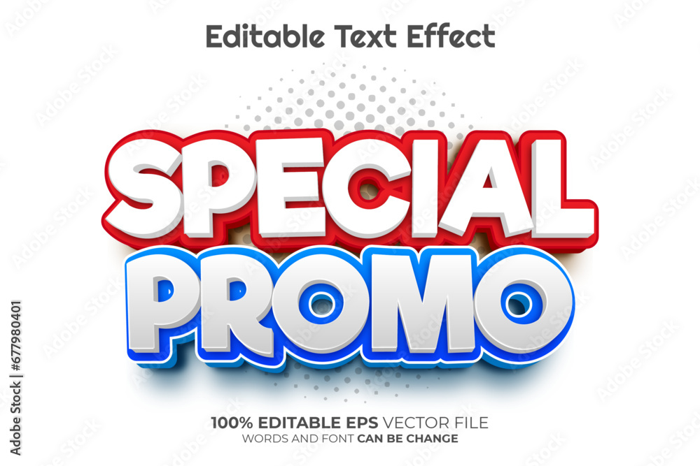 Special Promo 3D Editable Text Effect Style 