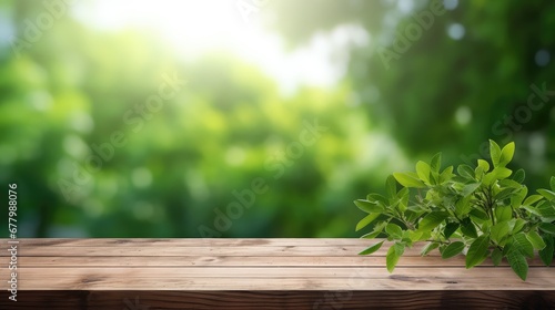 background green blur table wooden illustration summer nature, wood outdoor, space beautiful background green blur table wooden