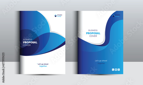 Business Proposal Cover Design Template Concepts Adept for multipurpose Projects