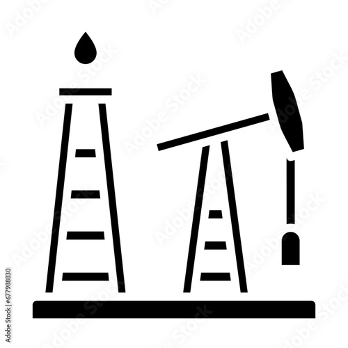 Mining site, excavation, mineral deposit, dig site, resource extraction site icon and easy to edit.