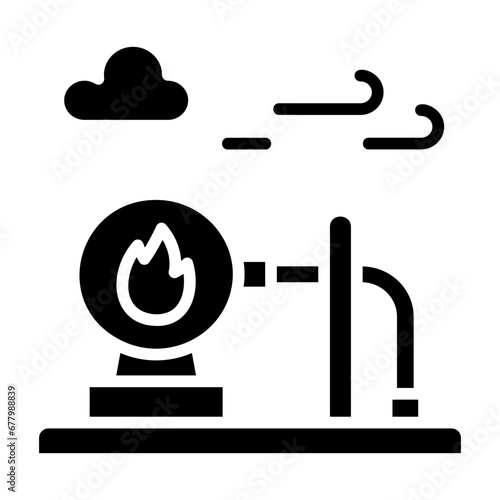 Methane, gas, gaseous fuel, natural fuel, gas energy icon and easy to edit.