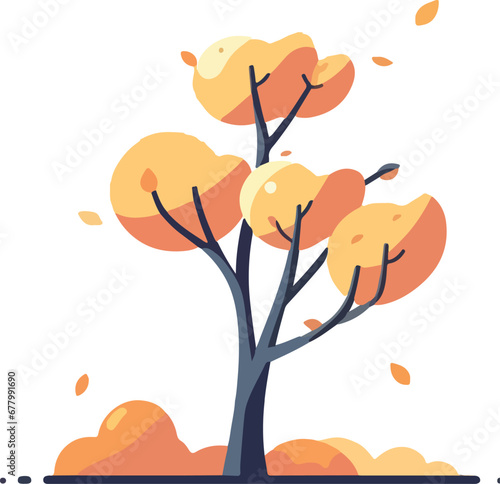autumn tree vector