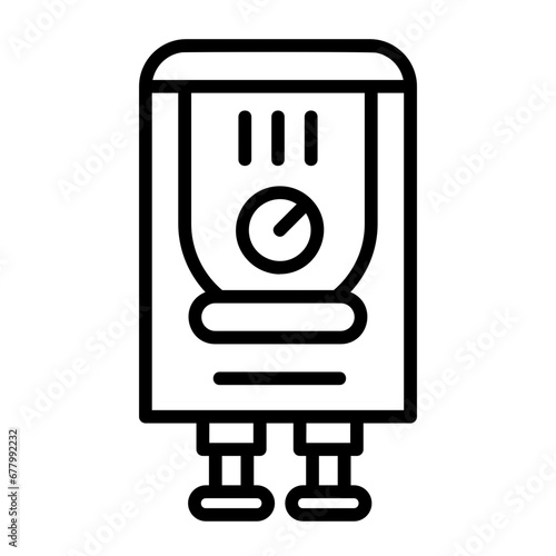 Heater, steam generator, heating unit, furnace, water heater icon and easy to edit.