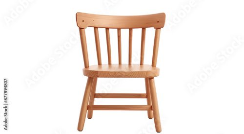 Vintage wooden chair on transparent background Png